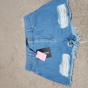 Pretty Little Thing denim shorts